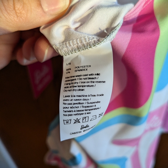 BNWT Barbie™ 80’s Swirl Bodysuit (large) - Picture 7 of 7